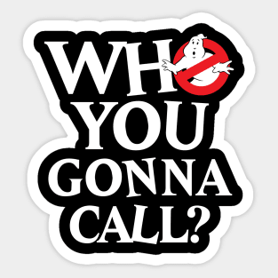 Ghostbusters Who You Gonna Call? Sticker